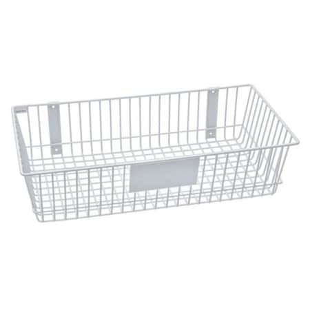 Rack Em Racks RACKEM RACKS 9186-W 24 x 12 x 6 in. Wire Basket - White 9186-W